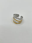 Gugu Mixed Metal Triple Band Ring