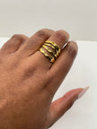 Gugu Gold Triple Band Ring