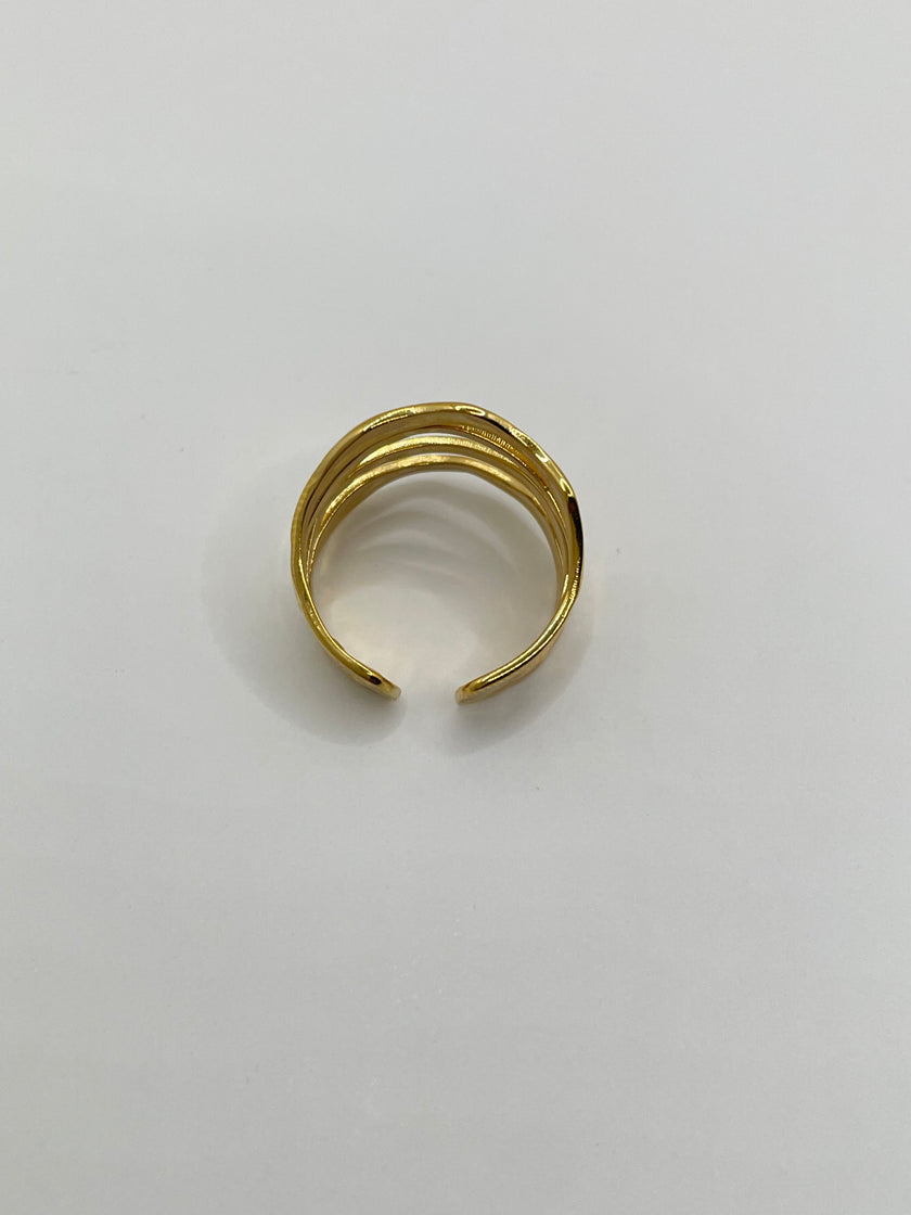 Gugu Gold Triple Band Ring