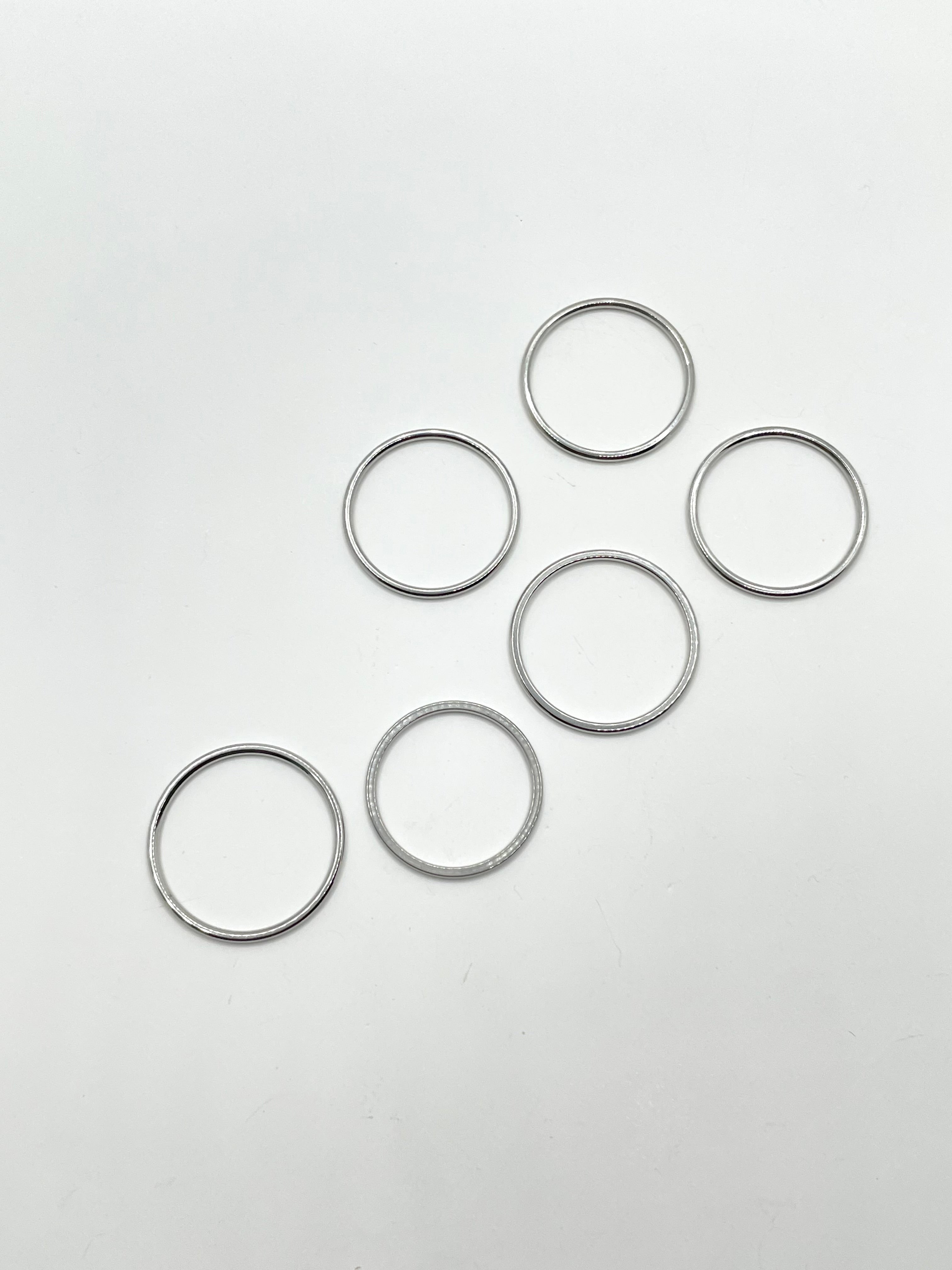 Robyn Silver Modern Chic Fine Band Ring Set