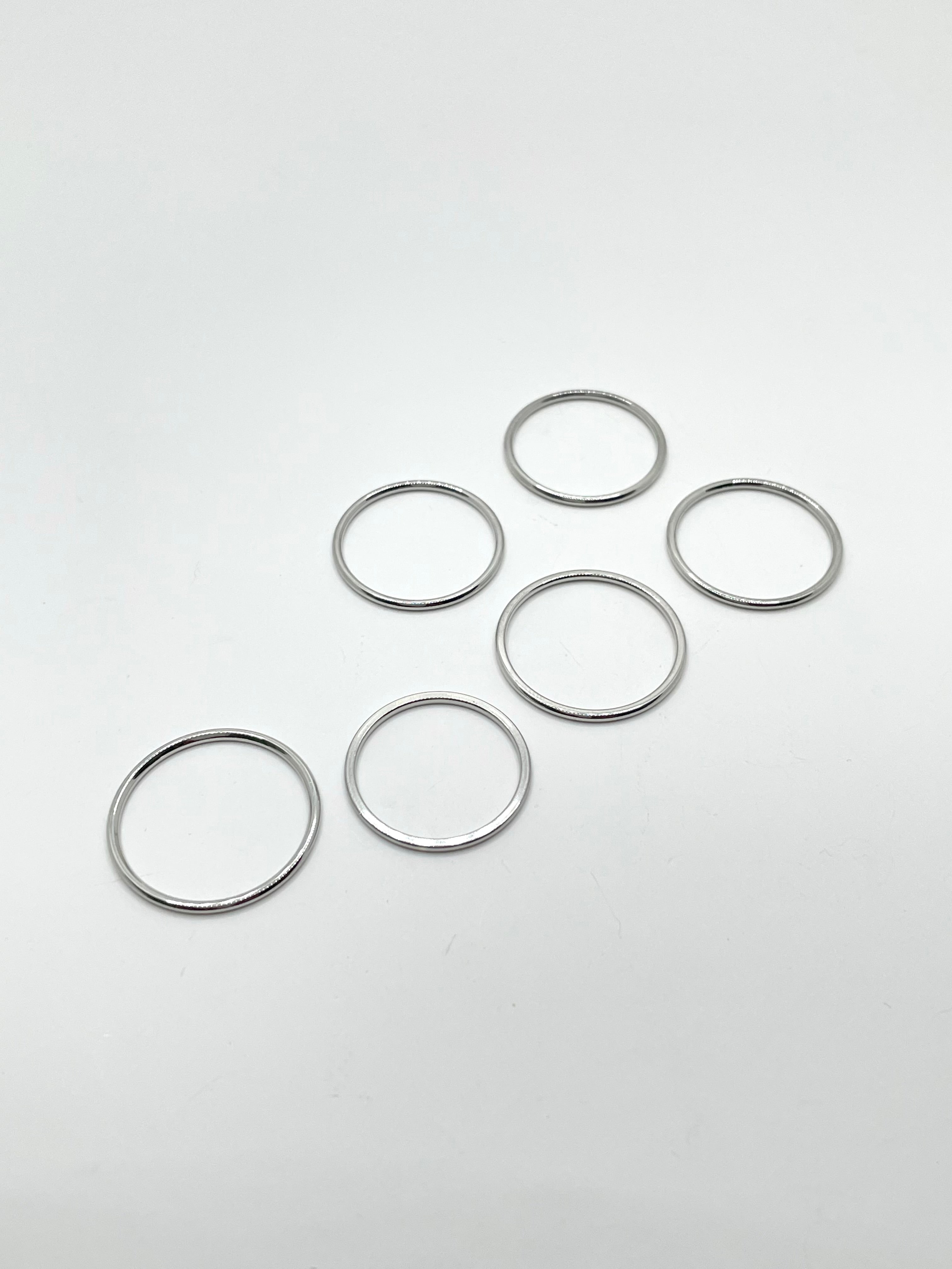 Robyn Silver Modern Chic Fine Band Ring Set