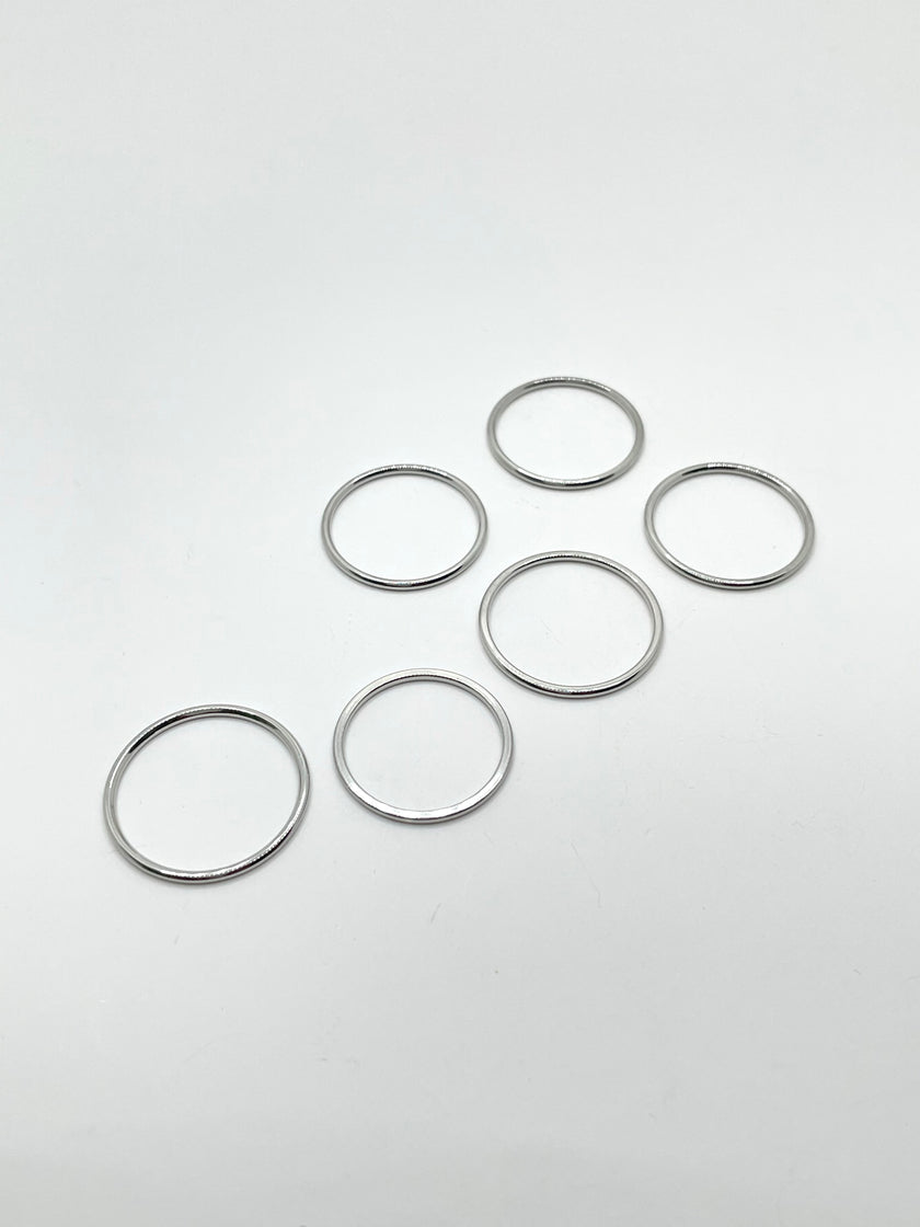 Robyn Silver Modern Chic Fine Band Ring Set