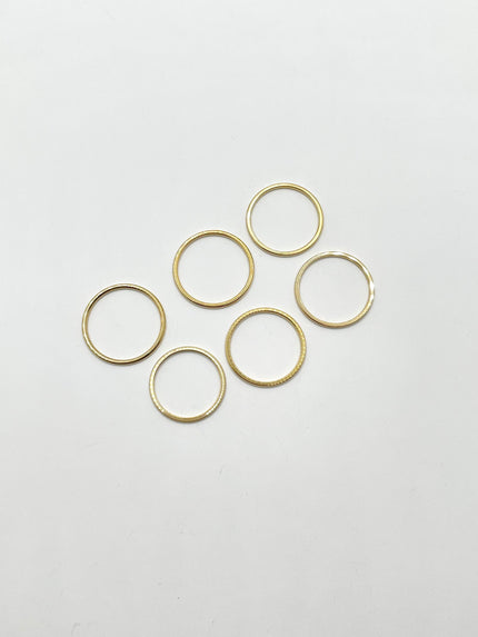 Robyn Gold Modern Chic Fine Band Ring Set