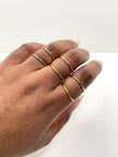 Robyn Gold Modern Chic Fine Band Ring Set