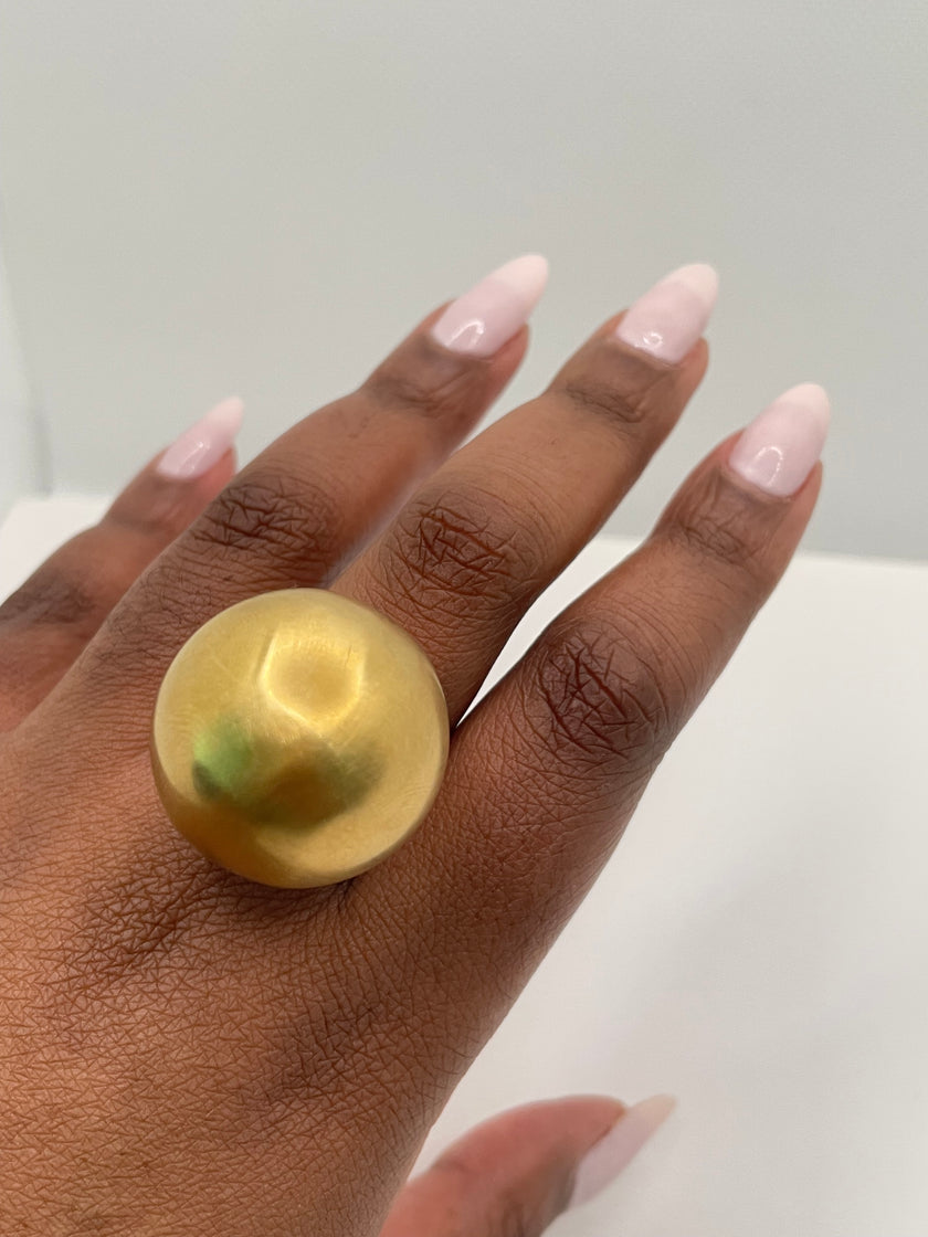 Sophia Gold Oversized Sphere Ring