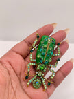 Michelle Green Embellished Beetle Brooch