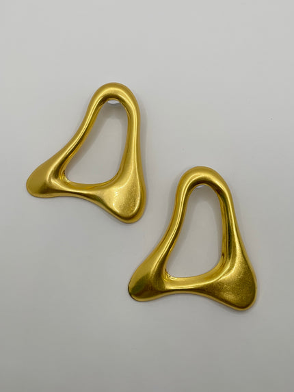 Rukudzo Oversized Bold Geometric Earrings