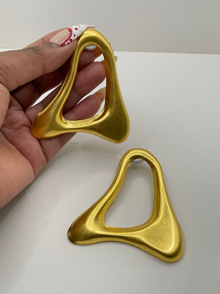 Rukudzo Oversized Bold Geometric Earrings