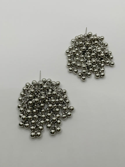 Azola Silver Cool Chandelier Sphere Earrings