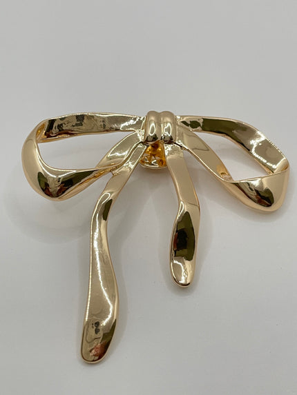 Ziyanda Gold Classic Ballet Bow Brooch