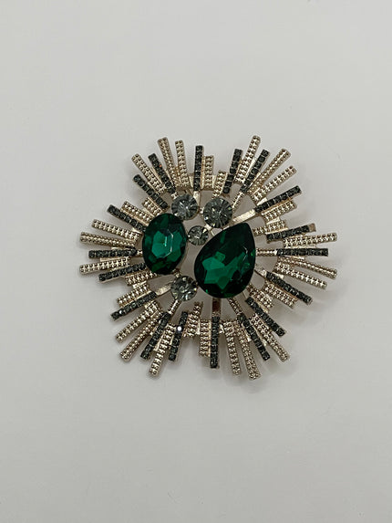 Qawe Embellished Intricate Star Brooch