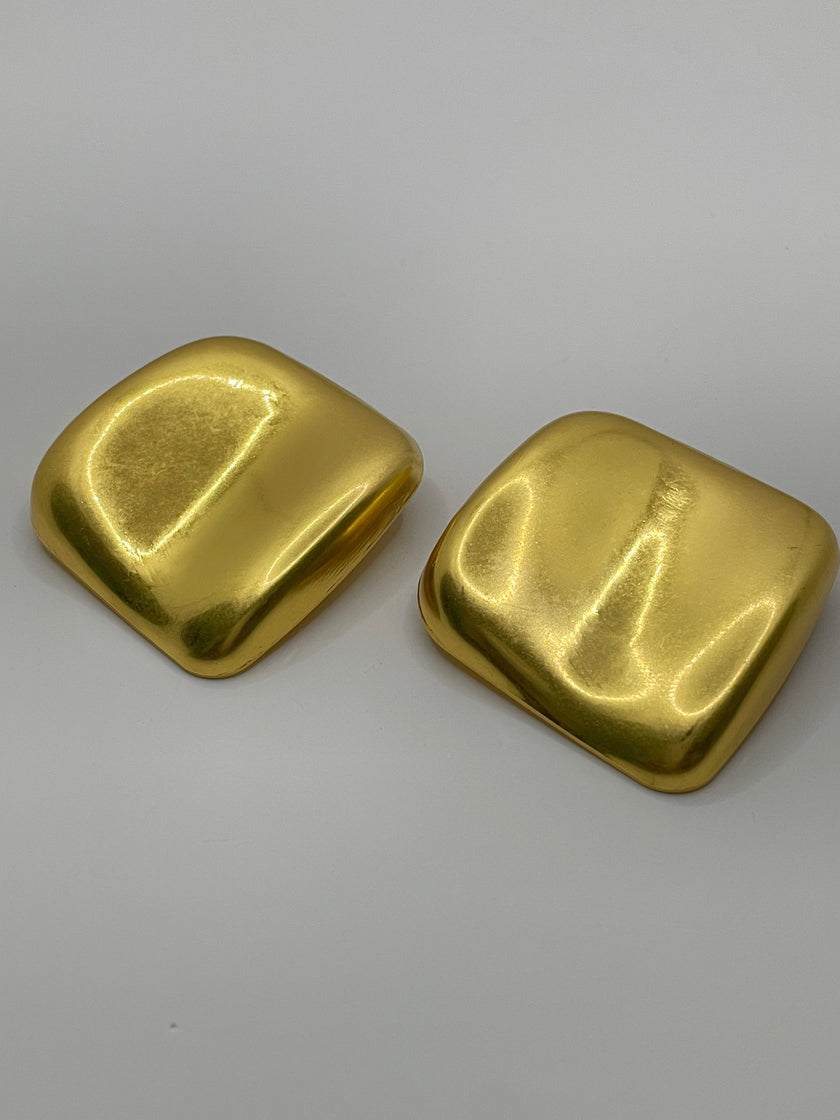 Nombulelo Gold Sculpted Oversized Earrings