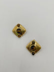 Mandisa Vintage Gold & Brown Tiger Earrings