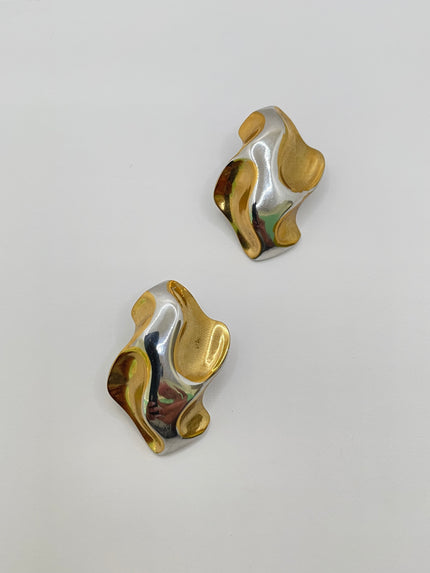 Itebogeng Mixed Metal Geometric Earring