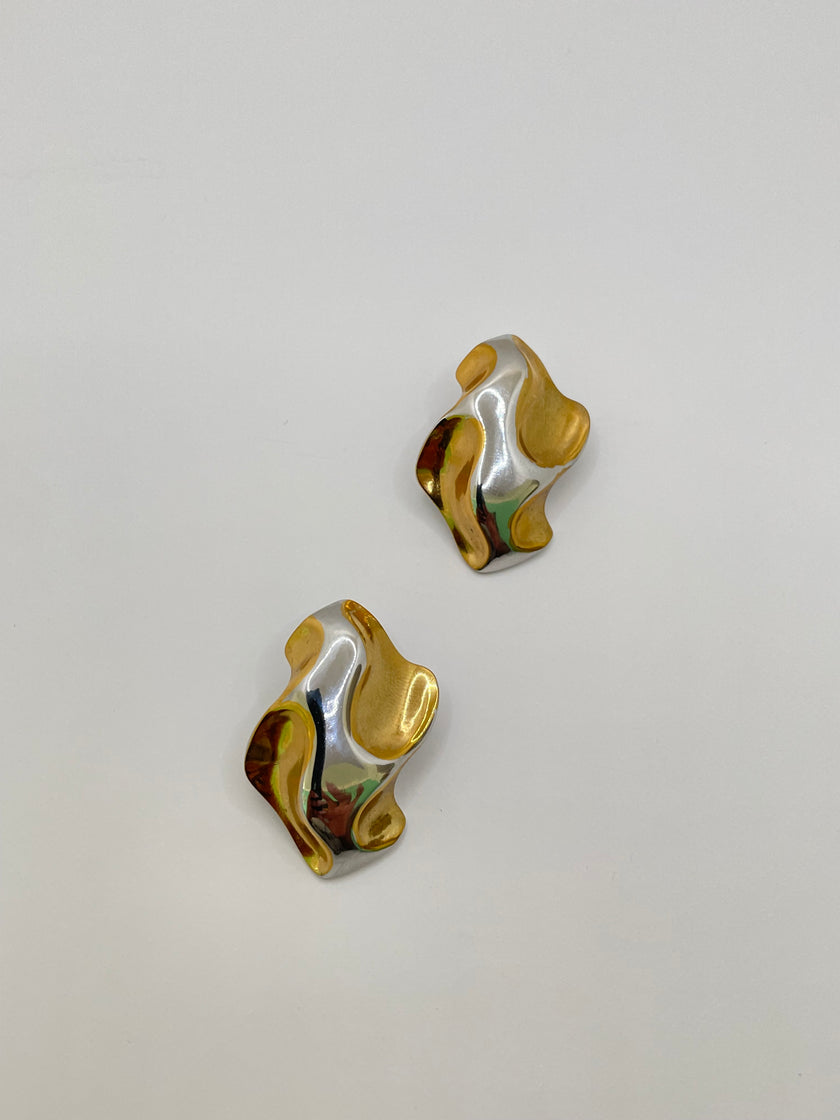 Itebogeng Mixed Metal Geometric Earring