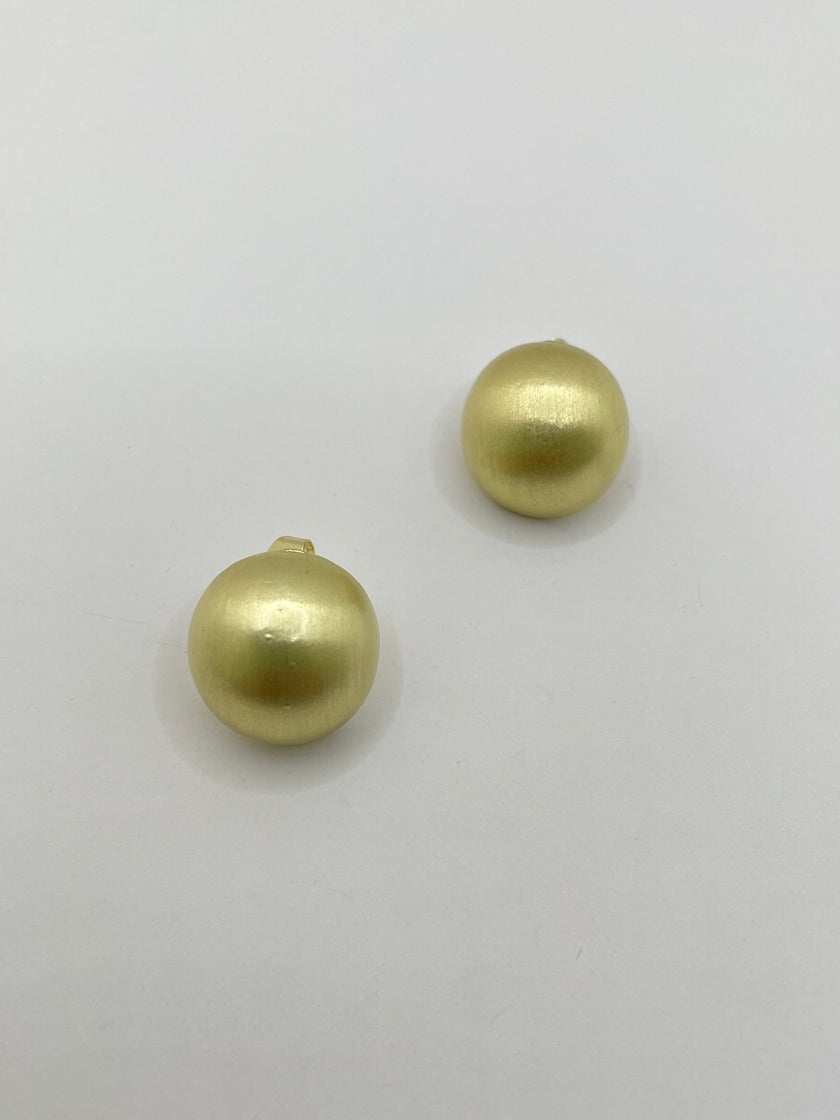 Jessica Solid Gold Sphere Earrings