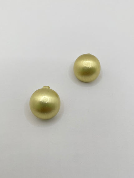 Jessica Solid Gold Sphere Earrings