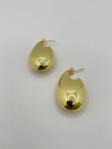Khosi Gold Minimalist Droplet Earrings