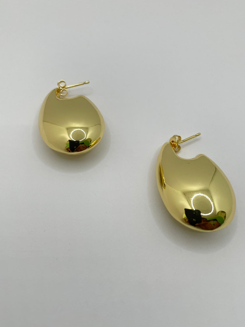 Khosi Gold Minimalist Droplet Earrings