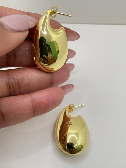 Khosi Gold Minimalist Droplet Earrings