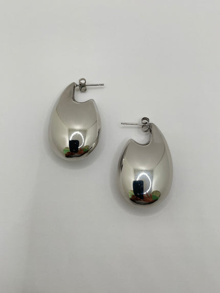 Khosi Silver Minimalist Droplet Earrings