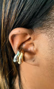 Melo Mixed Metal Irregular Ear Cuffs
