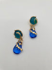 Patel Green & Blue Baroque Earrings