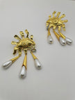Nwabisa Gold & Pearl Les Yeaux Earrings