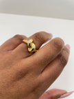 Kgah Solid Gold Twist Minimal Ring