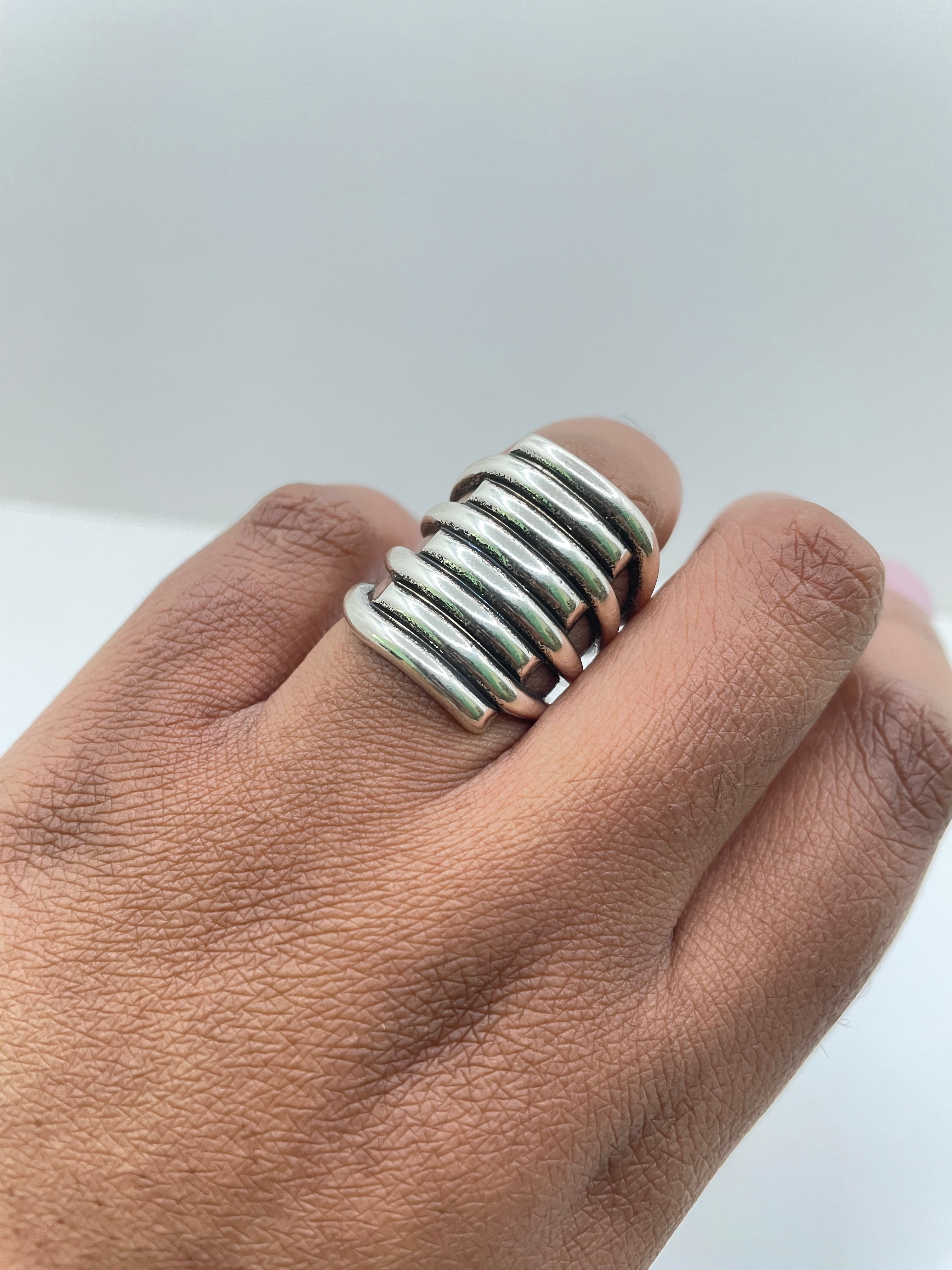 Sino Solid Silver Multi Layer Ring