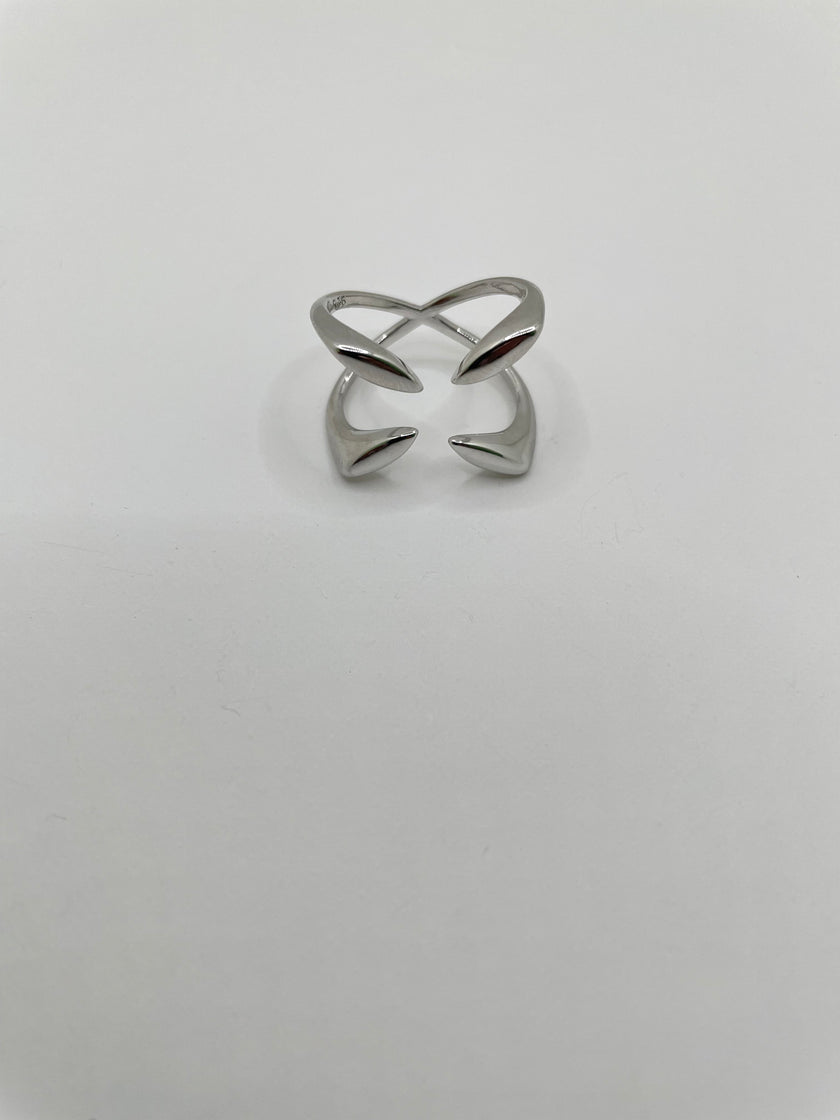 Tapiwa Solid Silver Cross Arch Ring