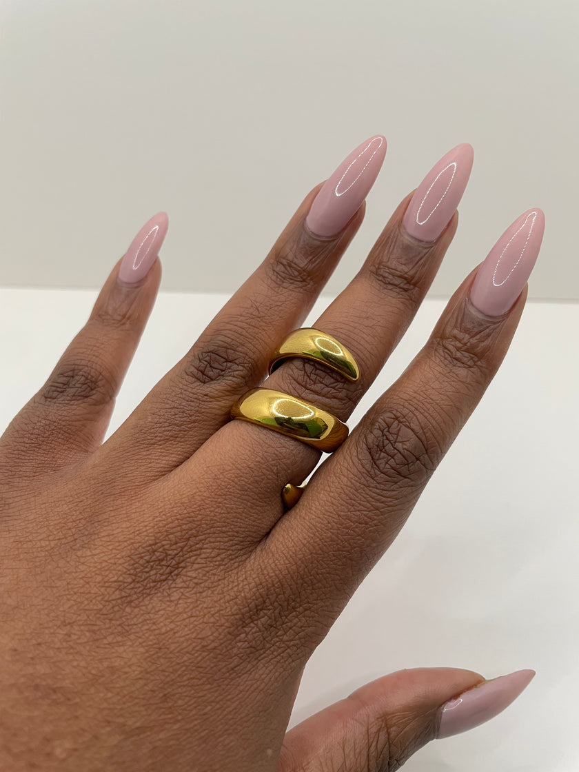 Tumelo Triple Spiral Gold Ring