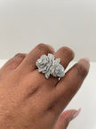 Nobuhle Silver Encrusted Flower Ring