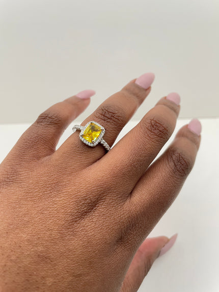 Nomacebo Yellow Zircon Embellished Ring