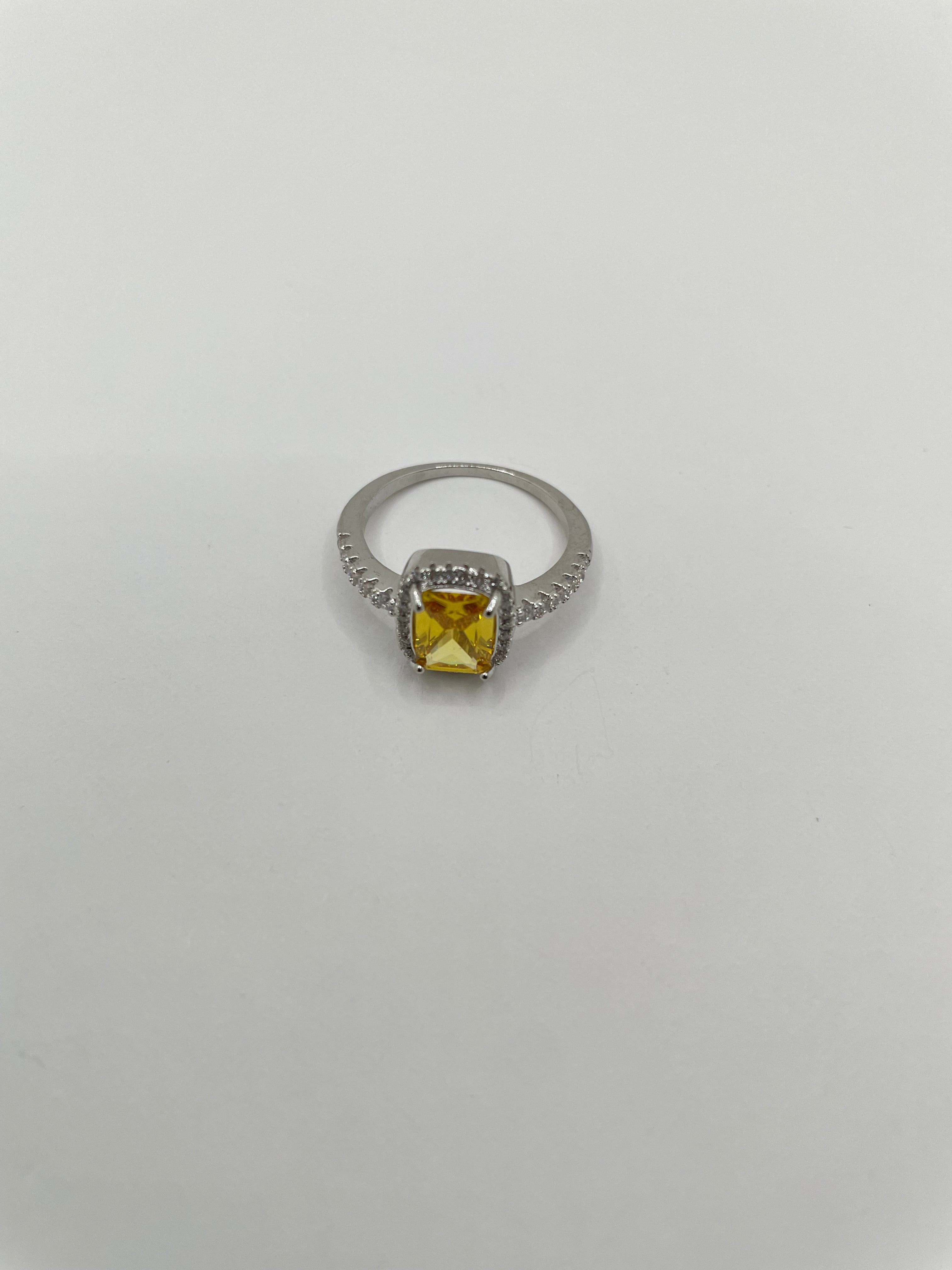 Nomacebo Yellow Zircon Embellished Ring