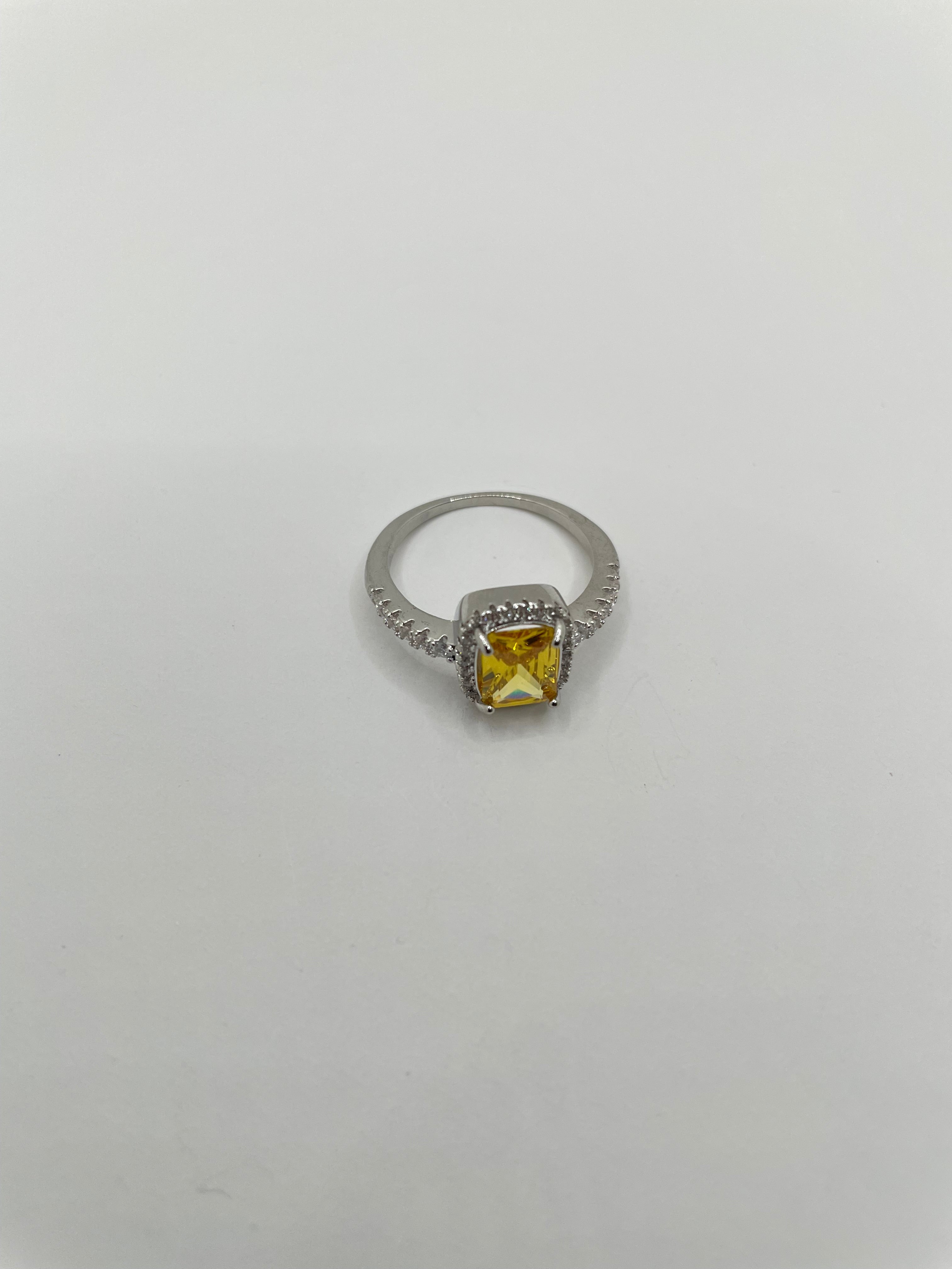 Nomacebo Yellow Zircon Embellished Ring