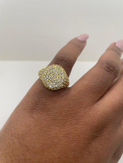 Tshego Gold Embellished Signet Ring