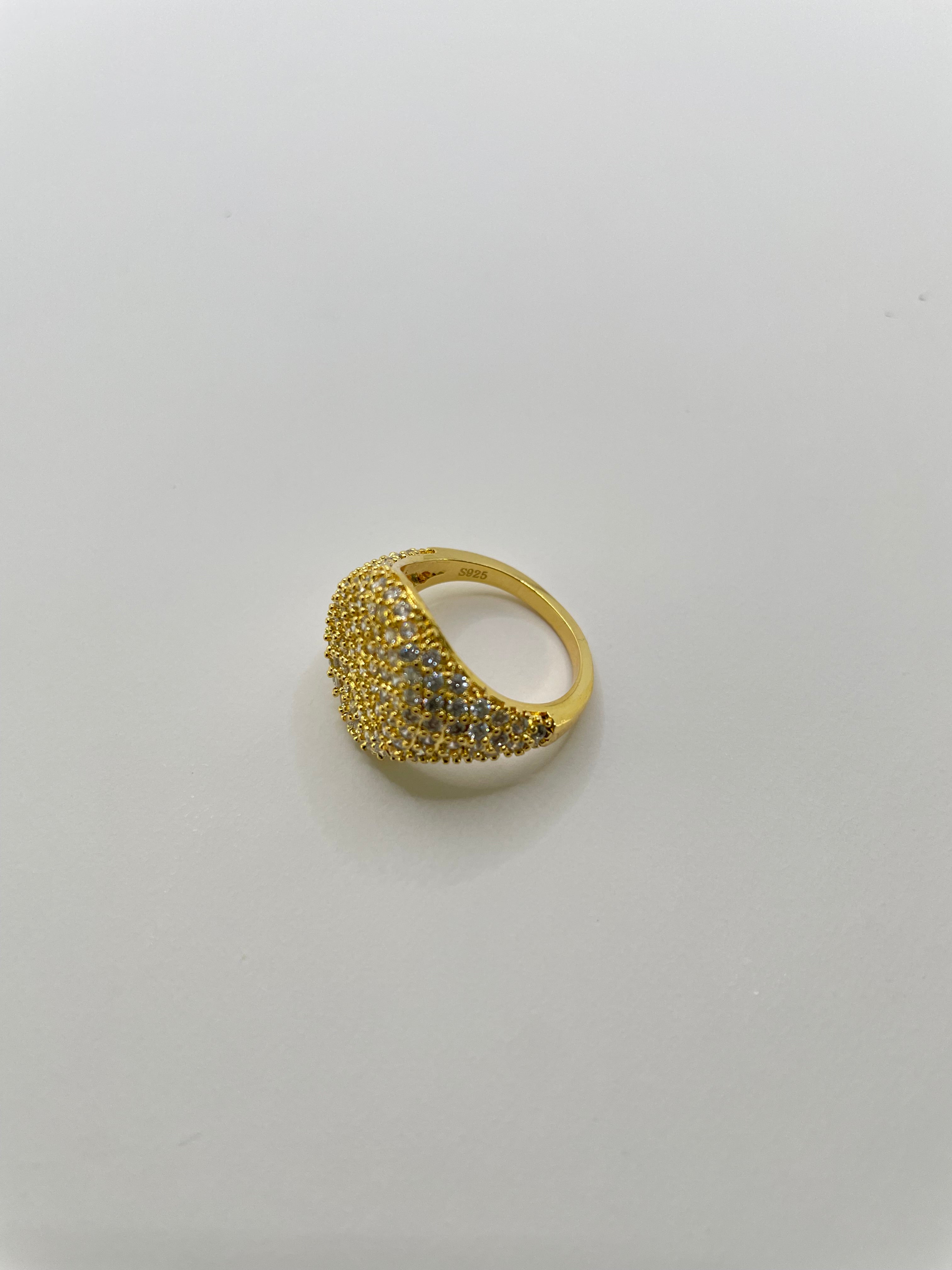 Tshego Gold Embellished Signet Ring