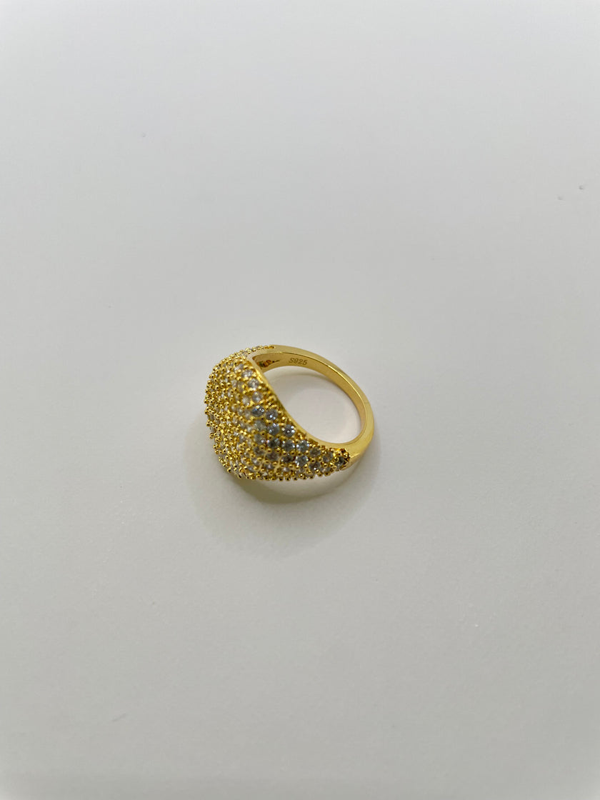 Tshego Gold Embellished Signet Ring