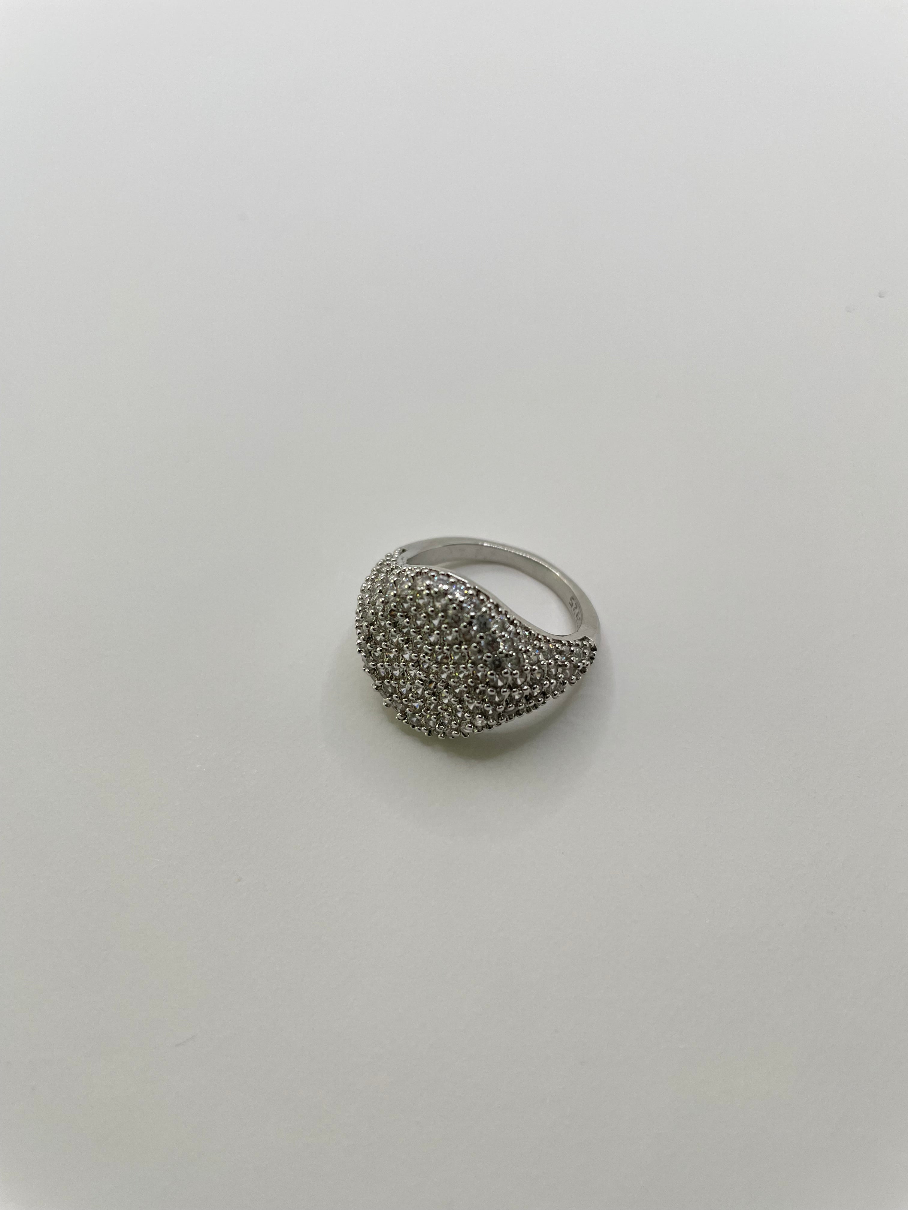 Tshego Silver Embellished Signet Ring