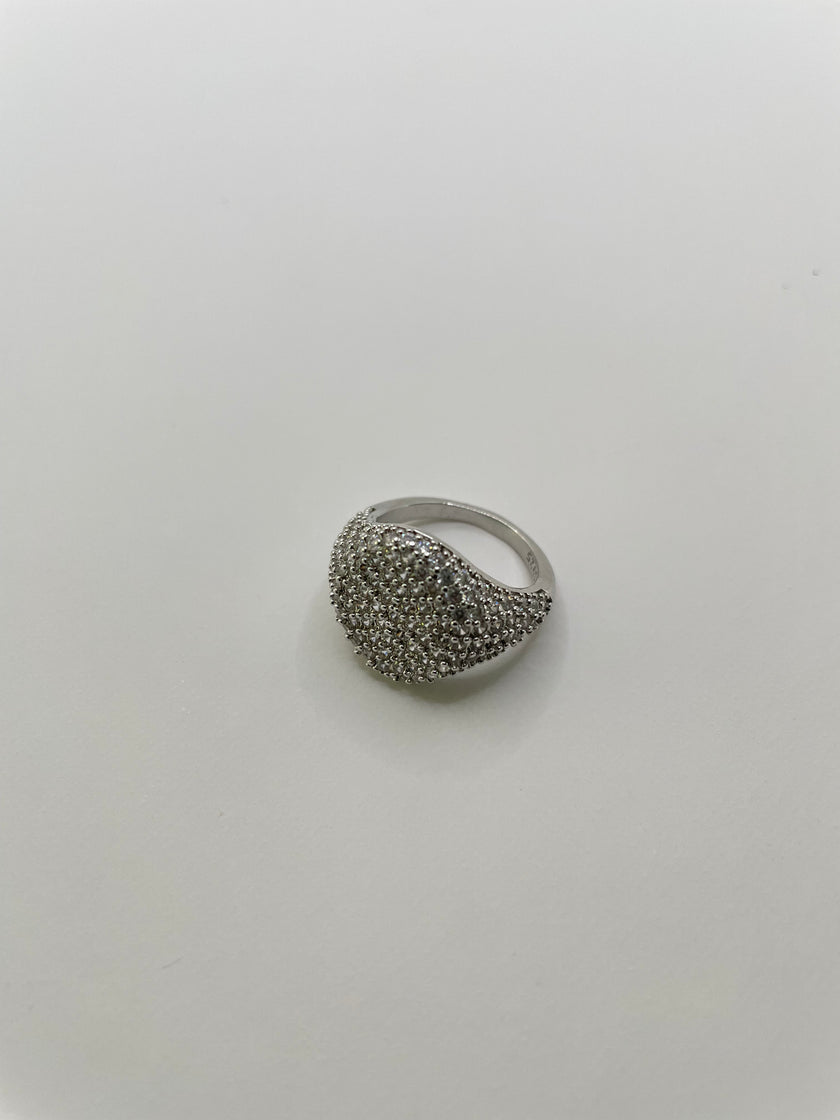 Tshego Silver Embellished Signet Ring