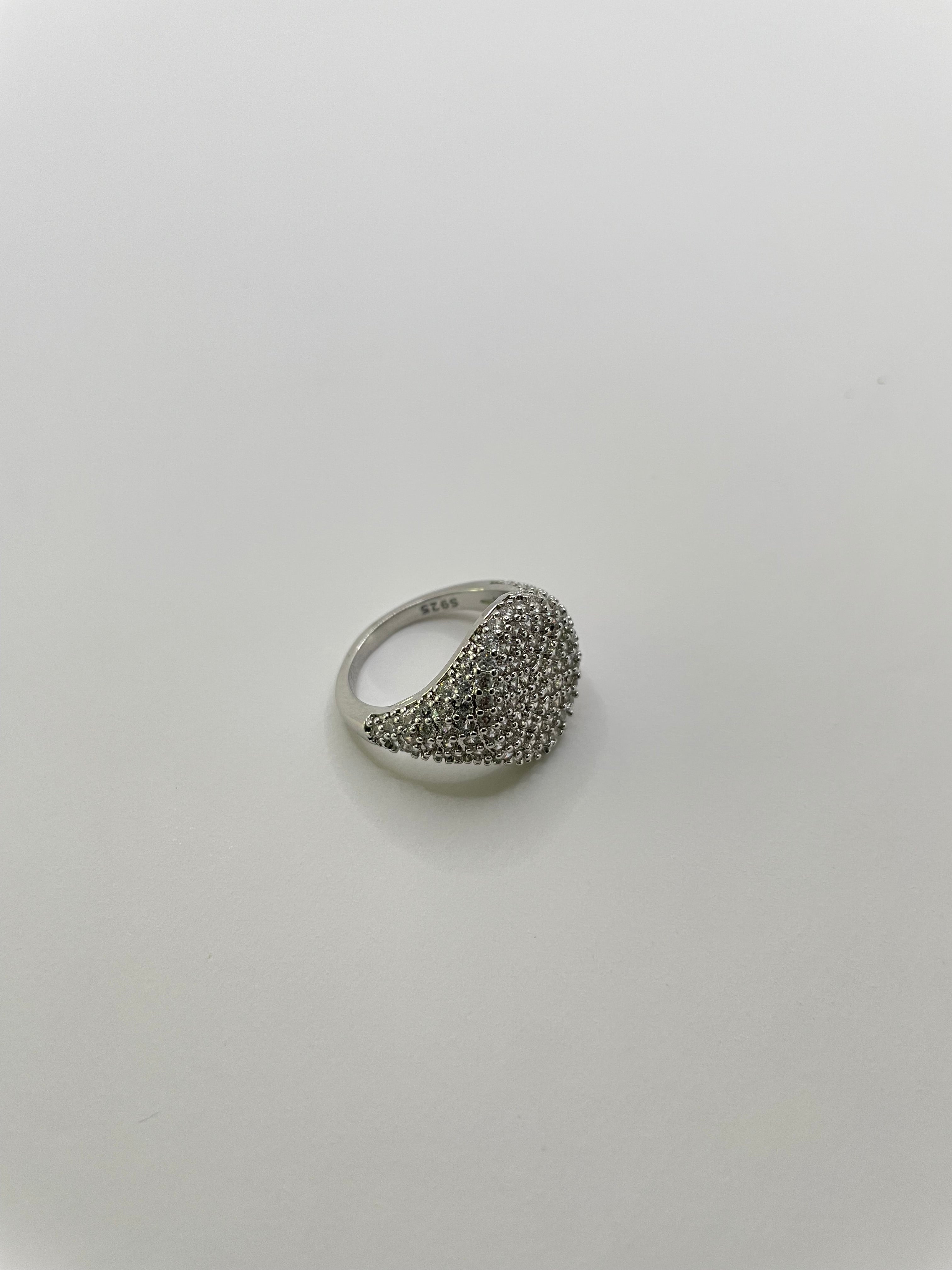 Tshego Silver Embellished Signet Ring
