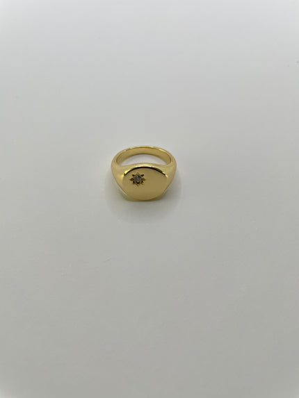 Nesisa Gold Classic Signet Ring