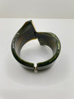 Oke Luxurious Green Marble & Gold Cuff