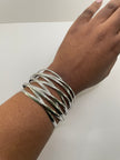 Yandz Silver Multi-Thread Wrist Cuff