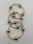 Khosi Mixed Metal Irregular Bead Bracelet Set