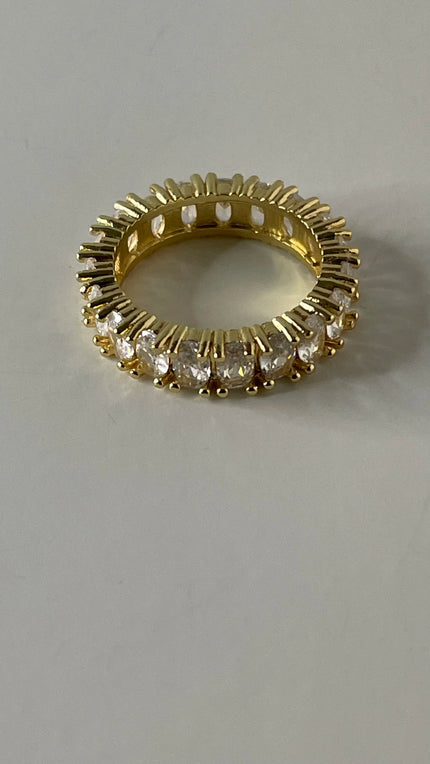 Khanyi Classic Oval Zirconia Encrusted Stackable Ring