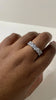 Khanyi Classic Silver Oval Zirconia Encrusted Stackable Ring