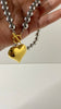 Najib Mixed Metal Chunky Heart Necklace