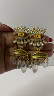 Lihlo Gold Bouche & Eye Earrings
